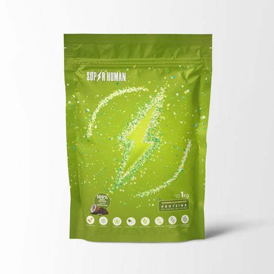 Proteína Coco-Late 1kg, 30gr por scoop, 33 servicios.